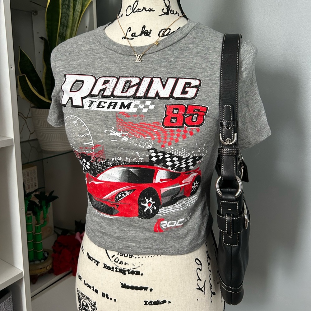 Windsor Race Car Graphic Fitting Crop Tee